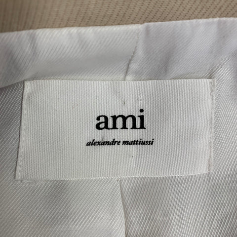 AMI by ALEXANDRE MATTIUSSI Taille 36 Veste de sport en laine texturée beige