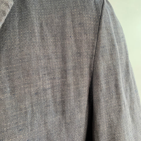 FORME 3’3204322896 Size 40 Grey Tan Dots Cotton Linen Silk Sport Coat