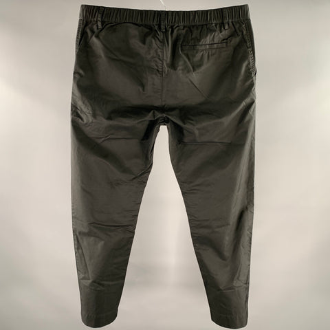 KESTIN Size L Black Cotton Nylon Drawstring Pants