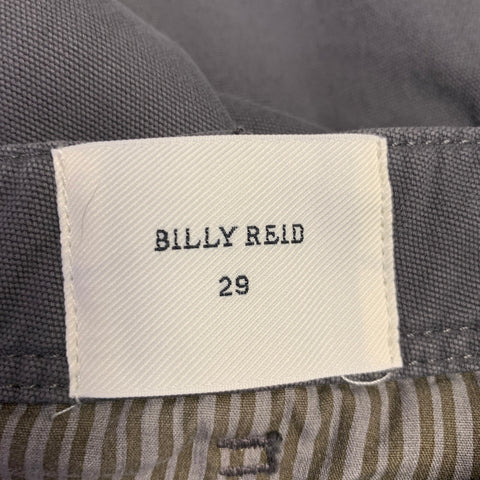 BILLY REID Size 29 Grey Cotton Flat Front Casual Pants