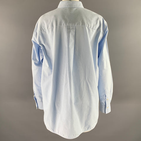 TOTEME Size 10 Blue Cotton Oxford Shirt