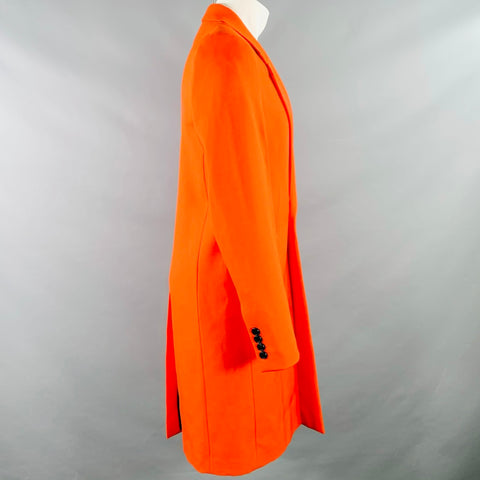 Manteau en sergé texturé orange AMI by ALEXANDRE MATTIUSSI Taille 38