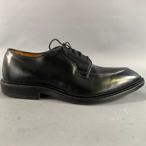 ALLEN EDMONDS Size 7.5 Black Leather Lace Up Shoes