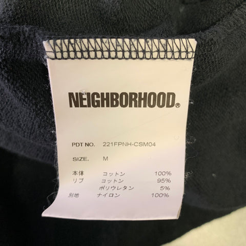 NEIGHBORHOOD Size M Black Graphic Cotton Oversized T-shirt