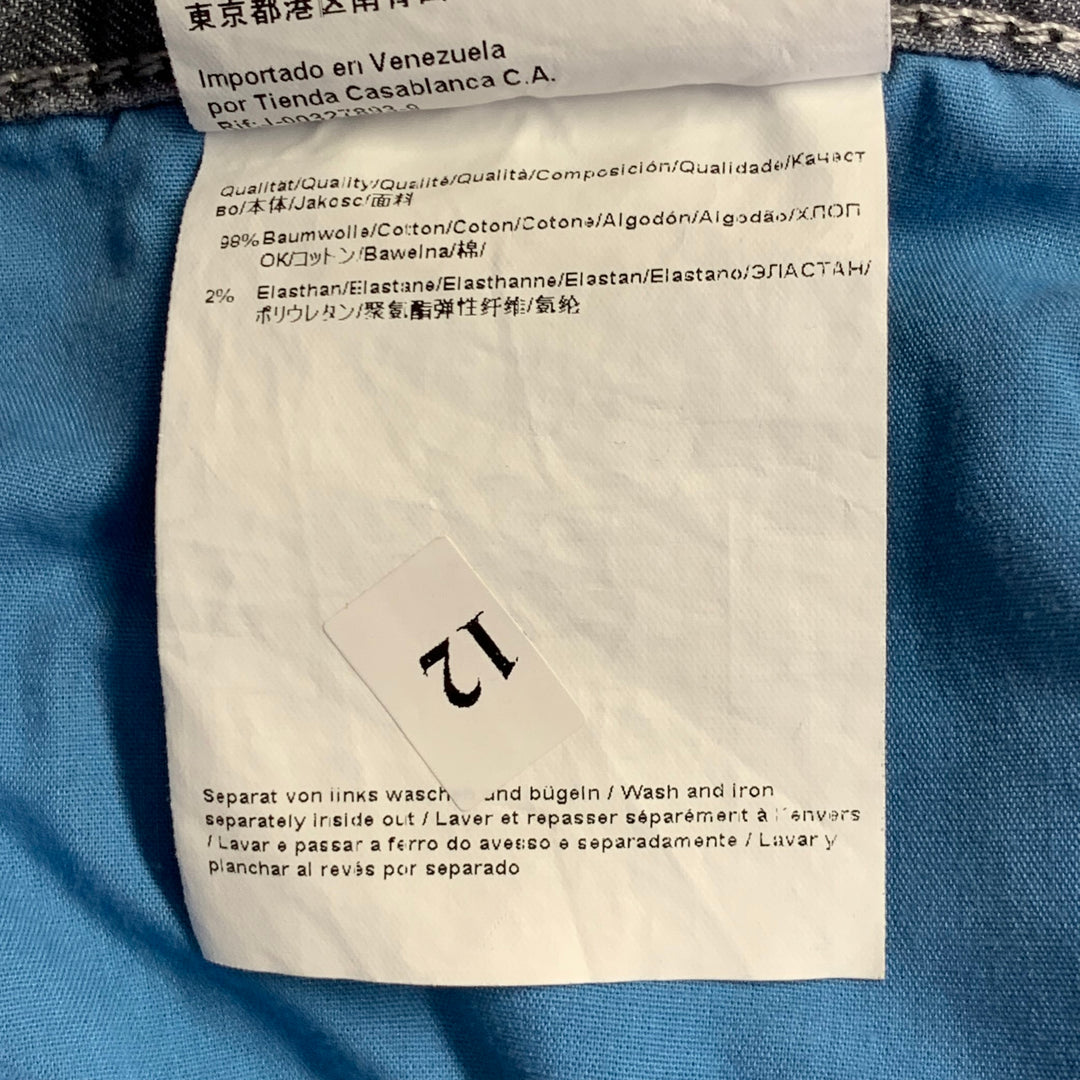 BOSS by HUGO BOSS Size 36 Grey Cotton Blend Straight Five Pockets Jeans