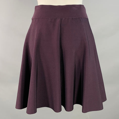 TED BAKER Size S Purple Viscose Blend Circle Knee Length Skirt
