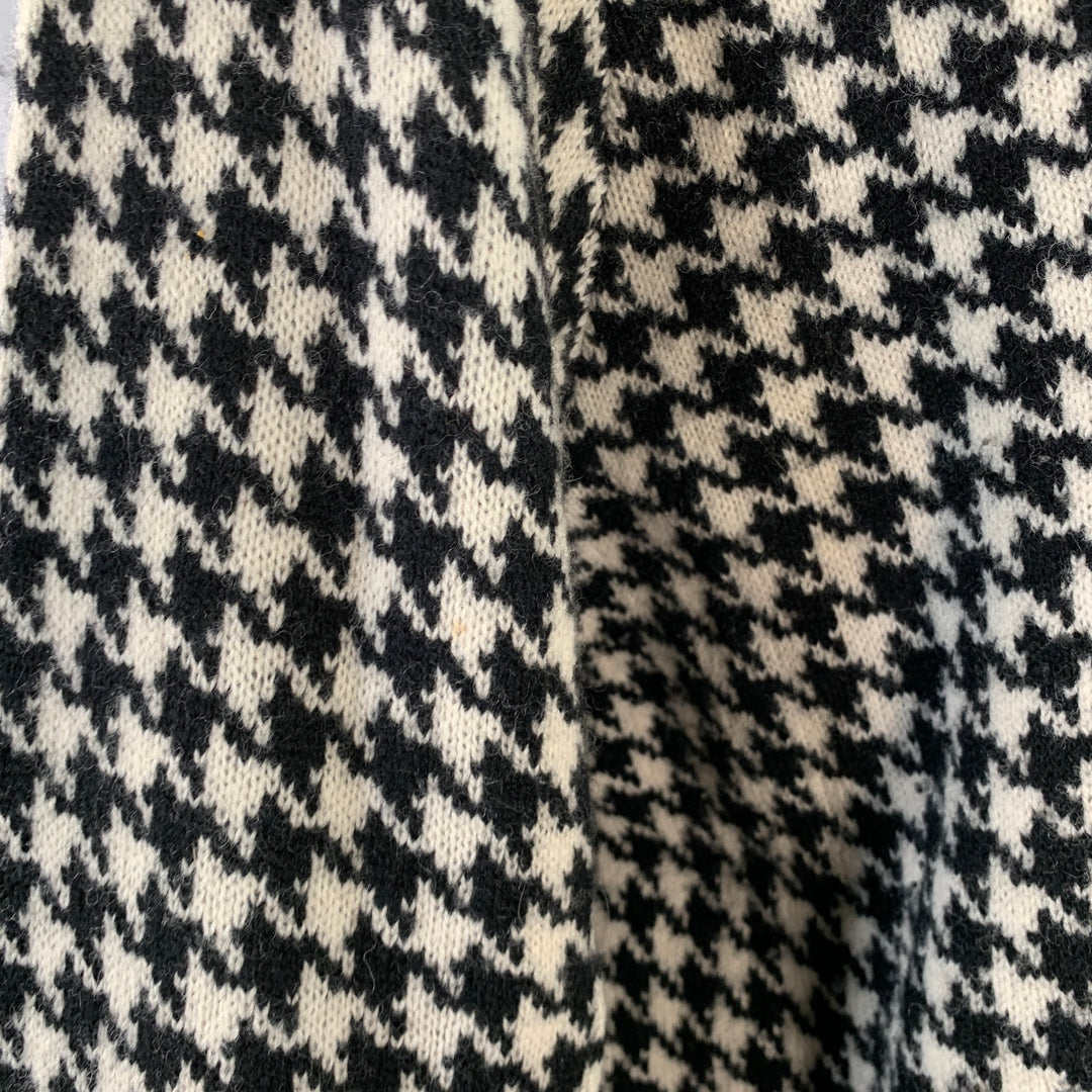 LAUREN by RALPH LAUREN Size XXXL Black Off White Wool Zip Pockets Jacket