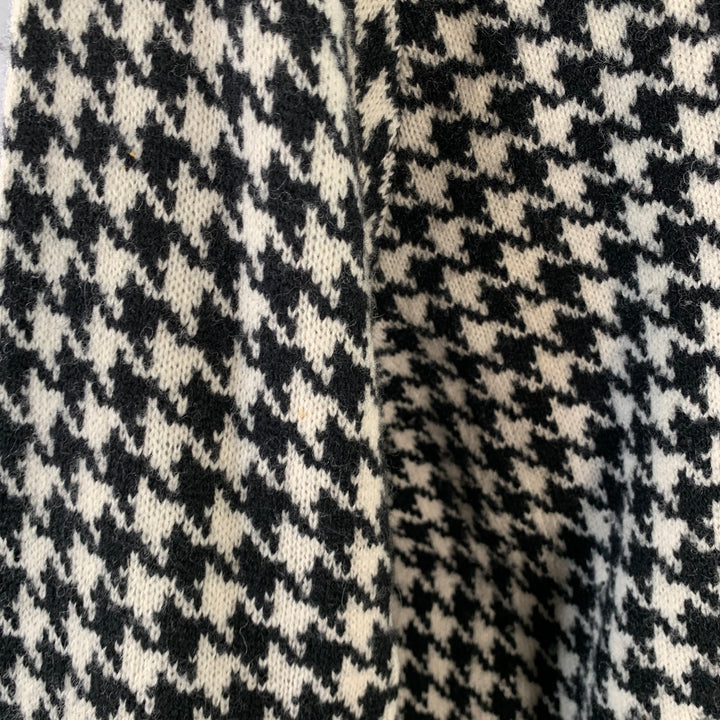 LAUREN by RALPH LAUREN Size XXXL Black Off White Wool Zip Pockets Jacket