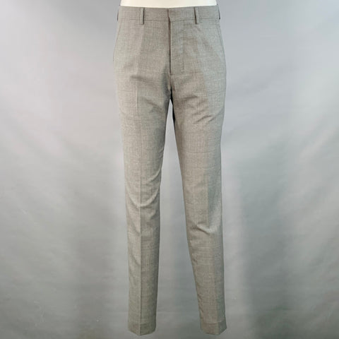 AMI by ALEXANDRE MATTIUSSI Size 38 Grey Wool Notch Lapel Suit