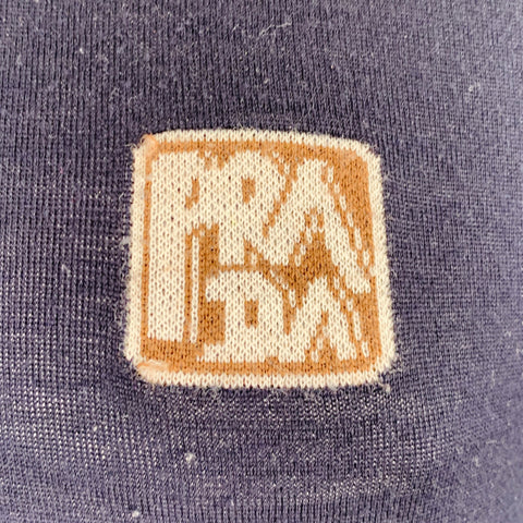 PRADA Size L Navy Knit Cotton Buttoned Polo
