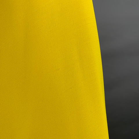 CALVIN KLEIN 205W39NYC Size 2 Yellow Silk Wool Layered Poncho Dress