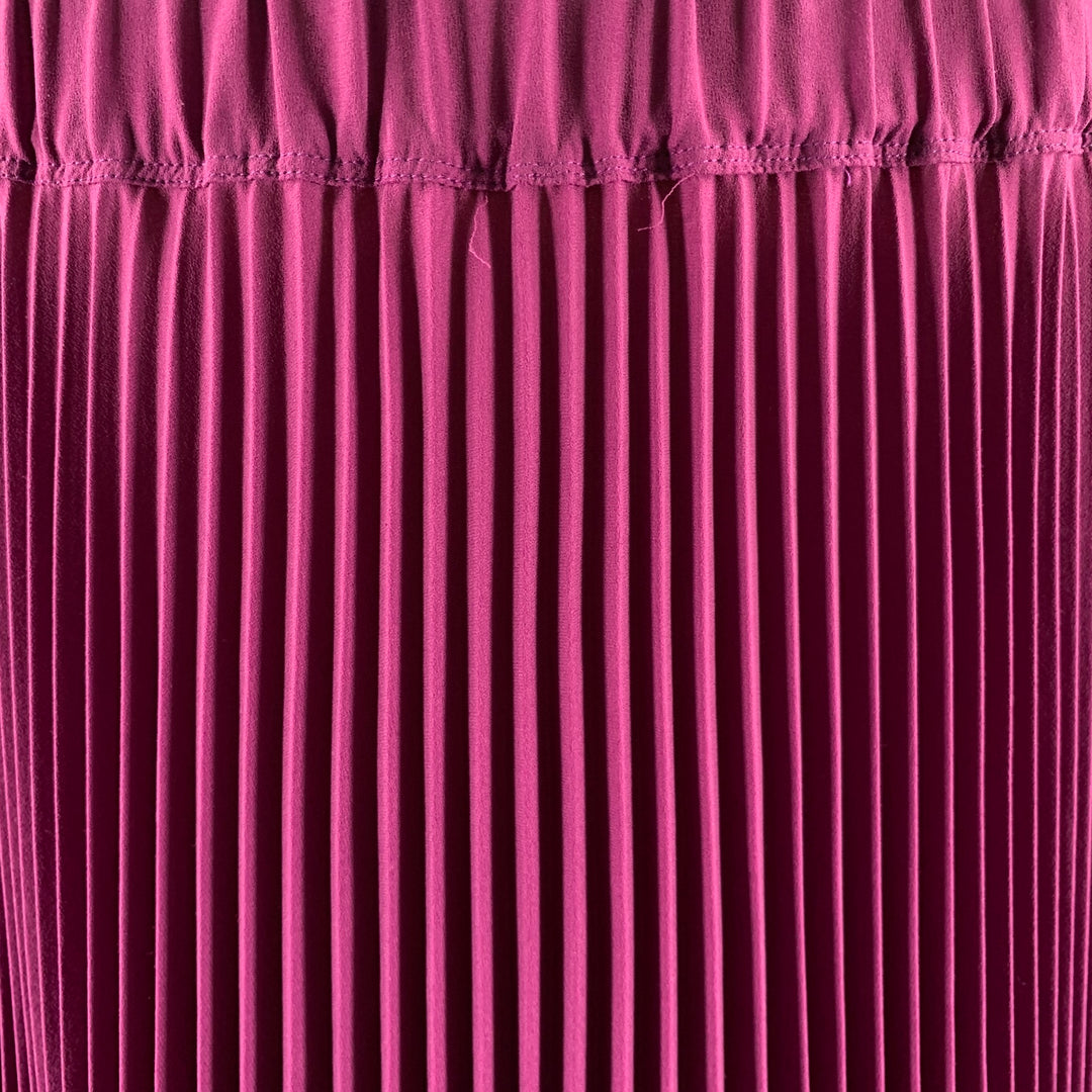 MARC JACOBS Size M Purple Polyester Pleated Skirt
