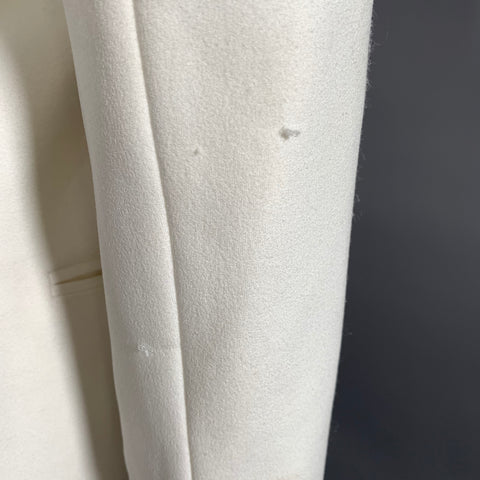 ZAC POSEN Size M Off White Wool Shawl Collar Jacket Indoor Blazer