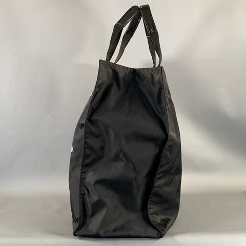 GIVENCHY Black White Skull Nylon Tote Handbag