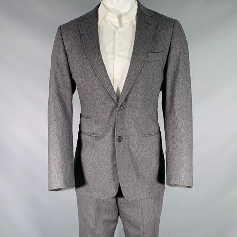 BILLY REID Size 40 Long Grey Wool Cashmere Single Breasted Suit