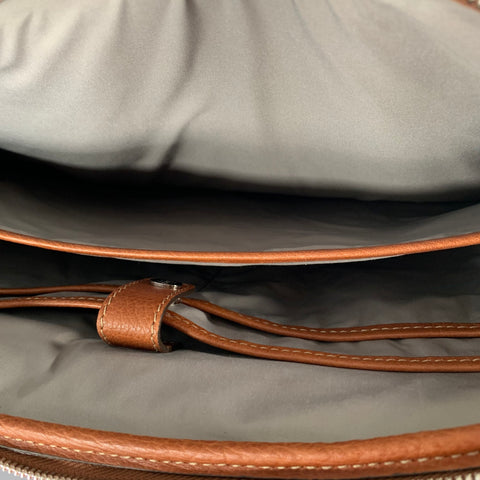 BRUNELLO CUCINELLI Tan Leather Briefcase Bag