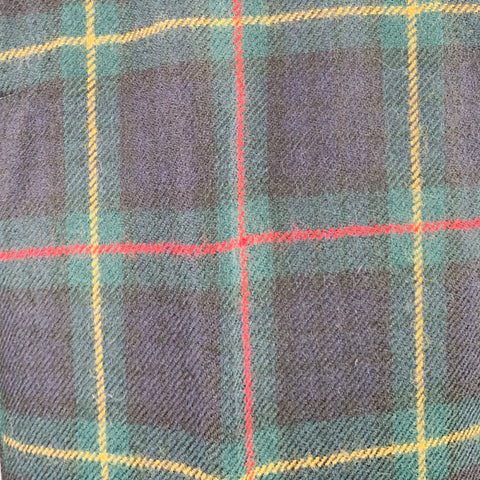 RALPH LAUREN Size 32 Black Green Blackwatch Plaid Wool Casual Pants