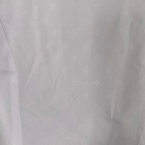 RODA Size L White Cotton Button Up Long Sleeve Shirt