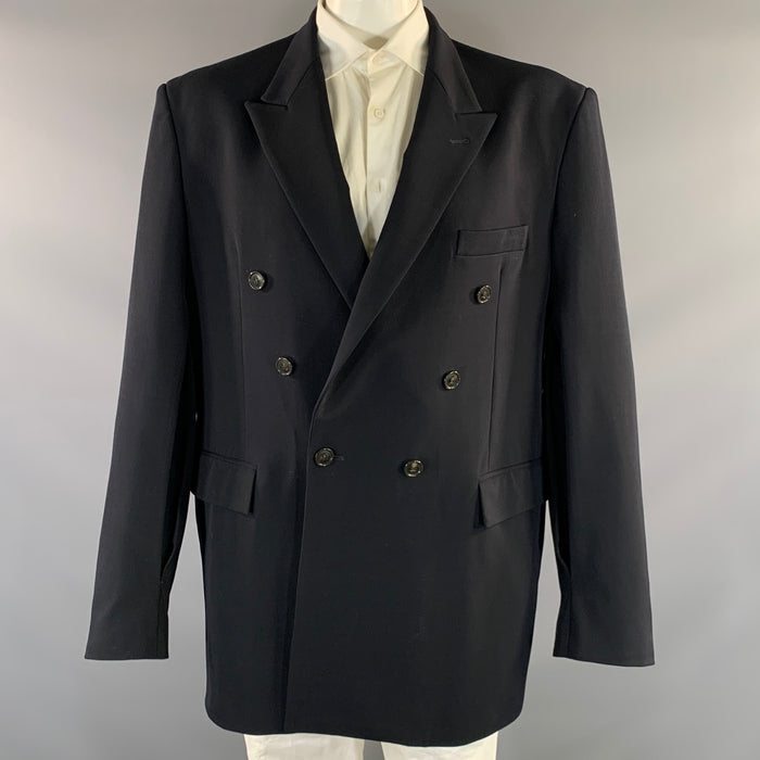 VETEMENTS S/S2019 Chest Size L Black Wool Blend Oversized Sport Coat