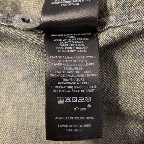 RRL by RALPH LAUREN Size XL Navy Indigo Cotton Overshirt