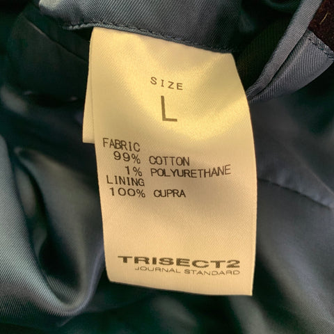 TRISECT 2 Size S Purple Cotton Blend Velvet Single Breasted Shawl Collar Sport Coat
