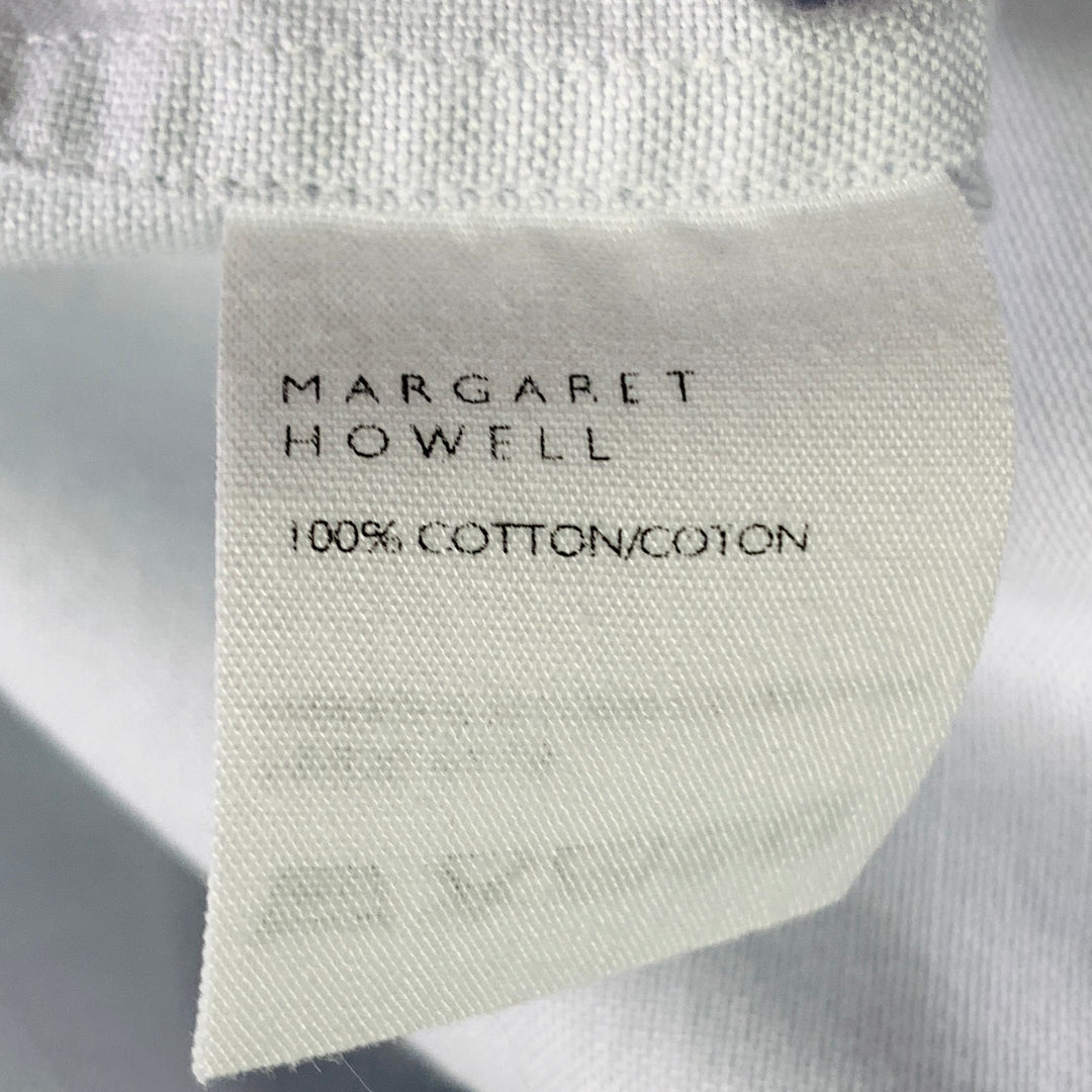 MARGARET HOWELL Size L Light Blue Cotton One Pocket Long Sleeve Shirt