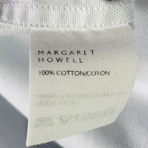 MARGARET HOWELL Size L Light Blue Cotton One Pocket Long Sleeve Shirt