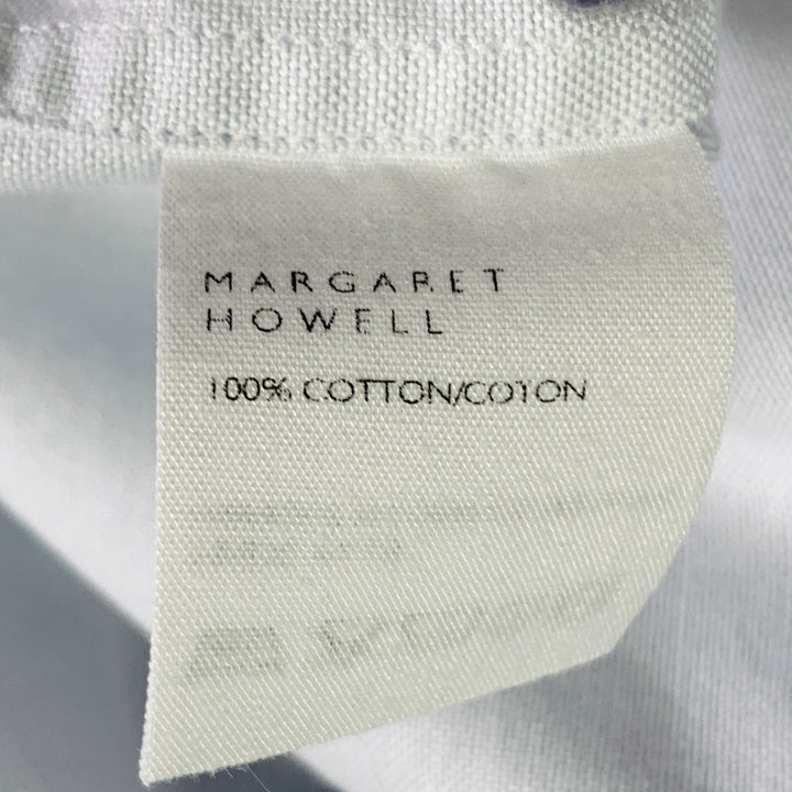 MARGARET HOWELL Size L Light Blue Cotton One Pocket Long Sleeve Shirt