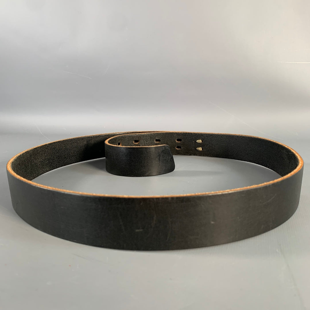 BILLY KIRK Size 32 Black Leather Claw Buckle Belt