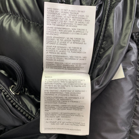 MONCLER Size XL Pavin Black Polyamide Hooded Jacket