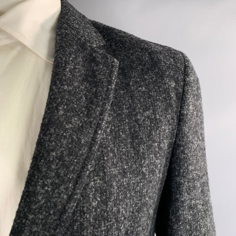 LOUIS VUITTON Size 44 Grey RM082 MNJA87W9M Wool &  Alpaca Notch Lapel Jacket