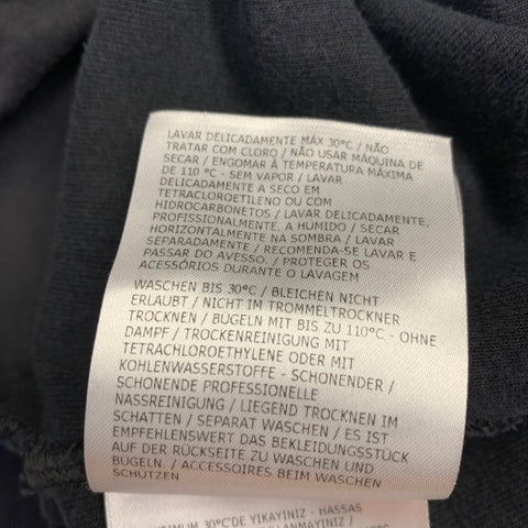 MONCLER Size L Black Terrycloth Cotton Drawstring Shorts