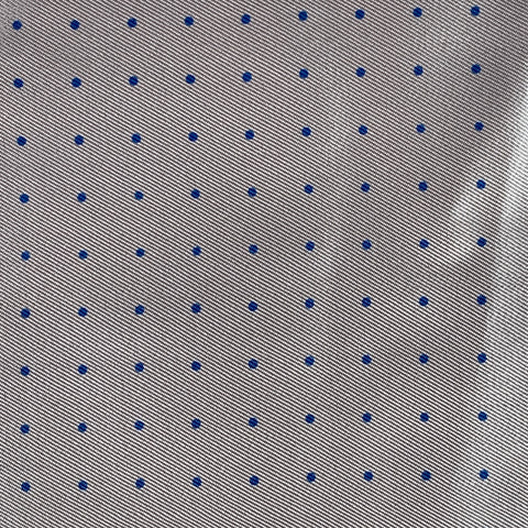 TURNBULL & ASSER Pink Blue Polka Dot Silk Pocket Square