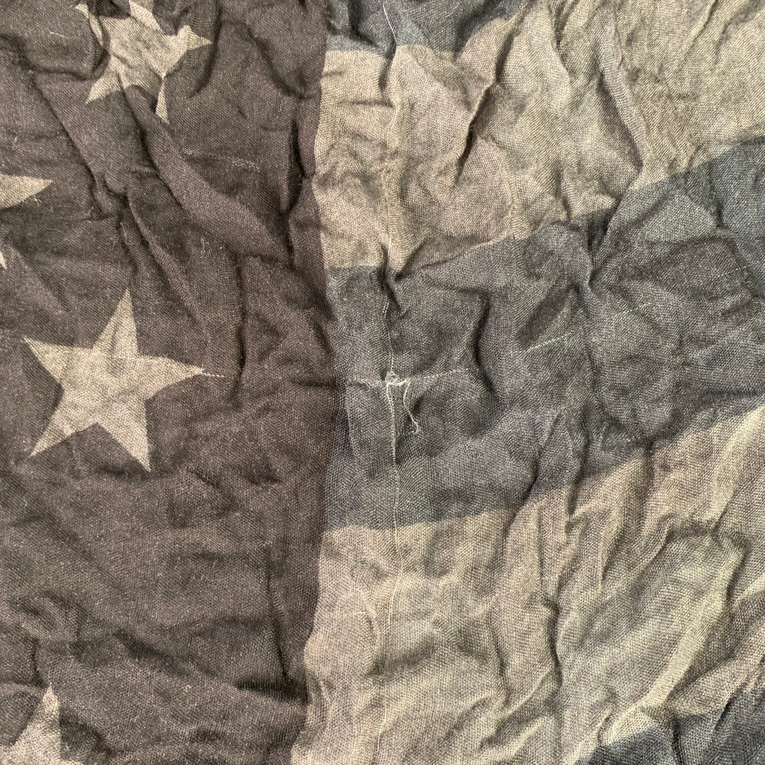 JOHN VARVATOS Grey Charcoal USA Flag Scarf