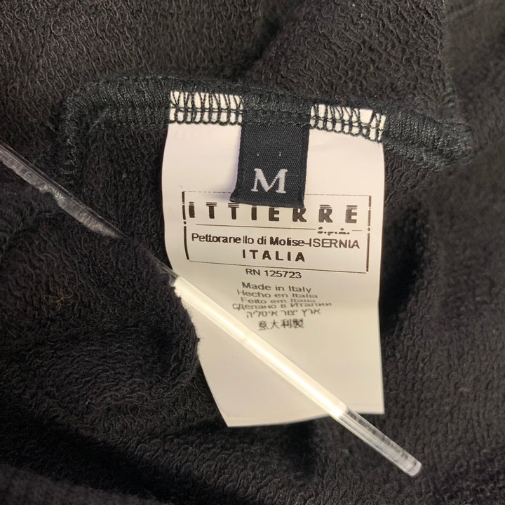 JEAN PAUL GAULTIER Size M Black Stripe Cotton Crew-Neck Pullover