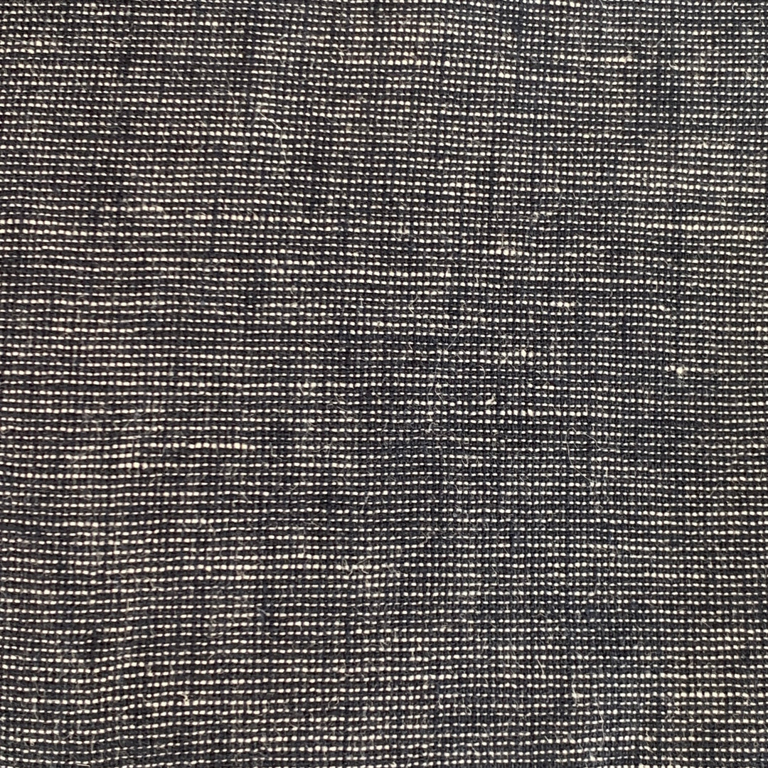 TAYLOR STITCH Size M Navy White Nailhead Linen Cotton Long Sleeve Shirt