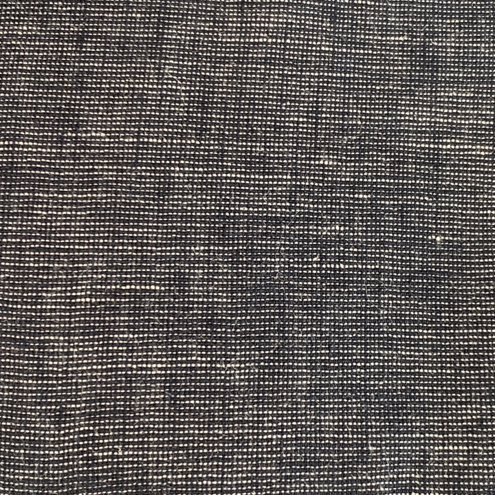 TAYLOR STITCH Size M Navy White Nailhead Linen Cotton Long Sleeve Shirt