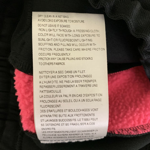 COMME des GARCONS Size S Black Neon Pink Polyester Sweatpants Casual Pants