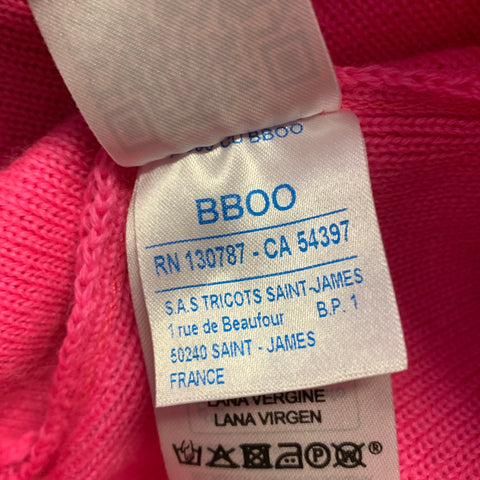 SAINT JAMES Size L Pink Wool Knitted Sailor Sweater Womens