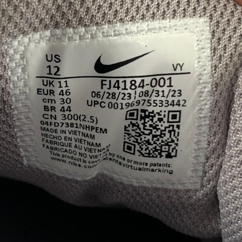 NIKE Size 12 Alpha Force 88 Grey Suede Rubber Sole Sneakers