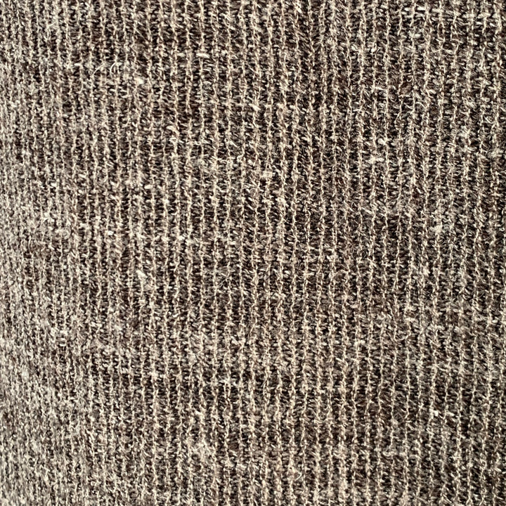 YUTA MATSUOKA Size L Grey White Cotton Wool Linen Wide Leg Casual Pants