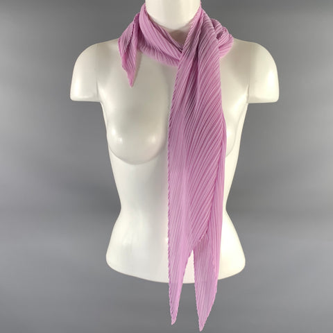 PLEATS PLEASE by ISSEY MIYAKE Lavender Pleated Scarves & Shawls