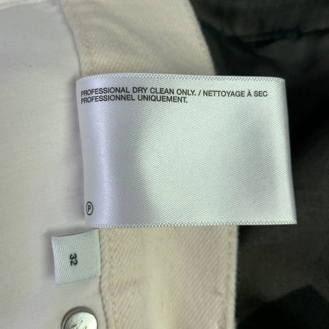 HELMUT LANG Size 32 White Multi-Color Patchwork Cotton Silk Zip Fly Jeans