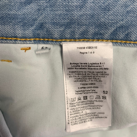 BOTTEGA VENETA Size 36 Blue Wash Denim Button Fly Jeans