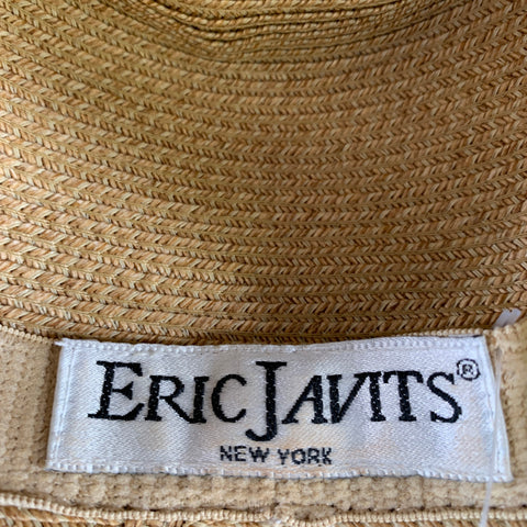 ERIC JAVITS Tan Brown Woven Hats