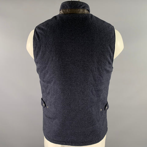 JOHNSTON MURPHY Size L Brown Blue Reversible Vest