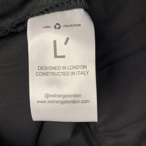 L'ESTRANGE Size M Black Cotton Blend Elastic Waistband Casual Pants