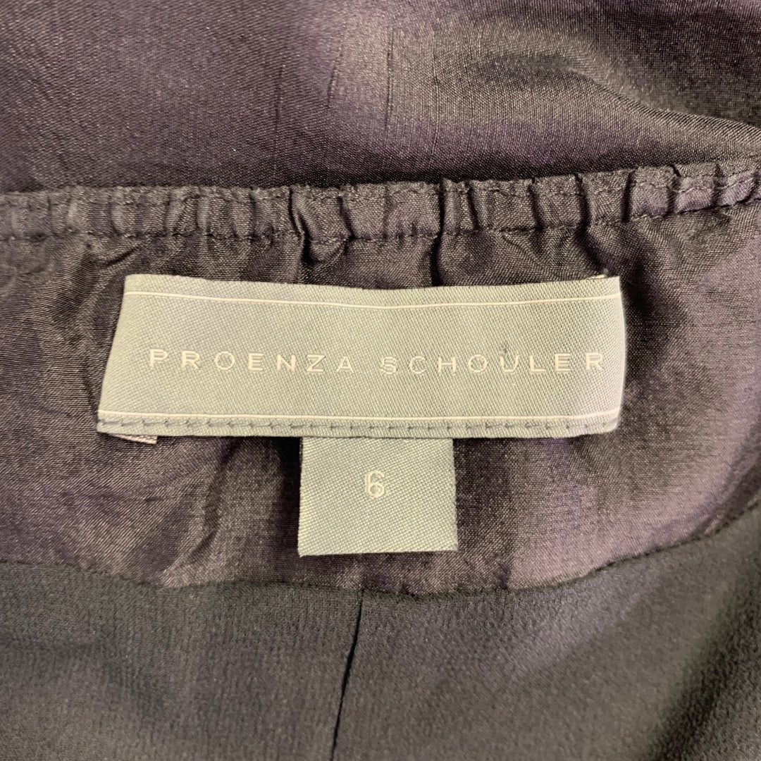 PROENZA SCHOULER Size 6 Black Silk Strapless Knot Dress