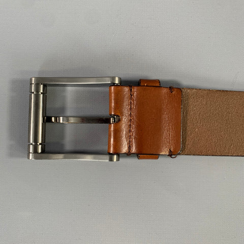 SALVATORE FERRAGAMO Size 33 Brown Leather Belt