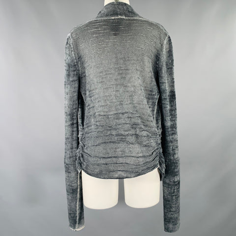 AVANT TOI Cardigan ouvert chiné en lin gris anthracite taille M